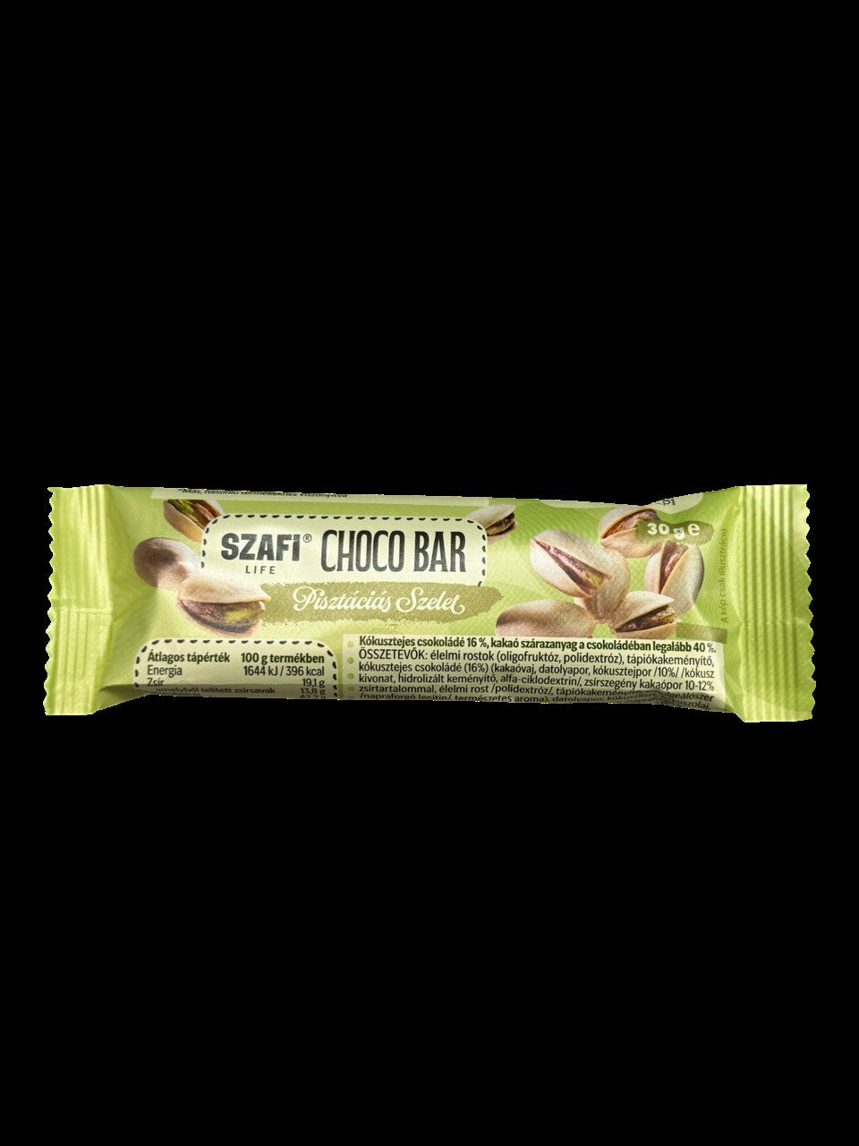 Szafi Life Choco bar Pisztáciás szelet 30g (gluténmentes)