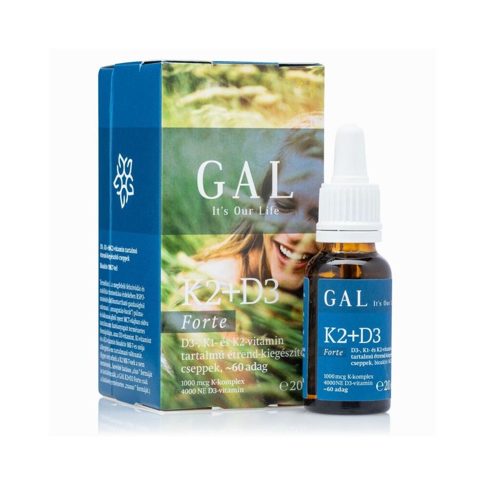GAL K2+D3 vitamin forte 20 ml