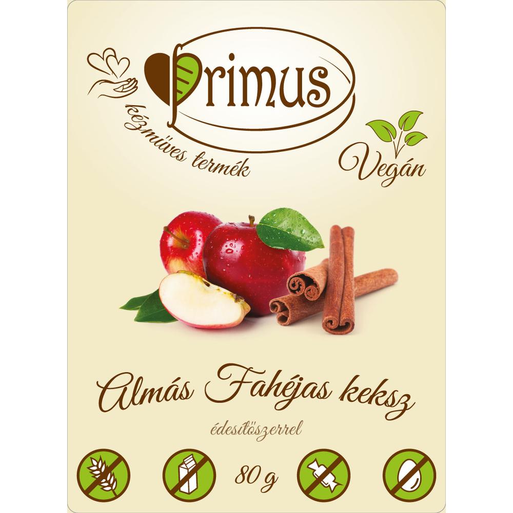 Primus paleo keksz almás-fahéjas 80 g