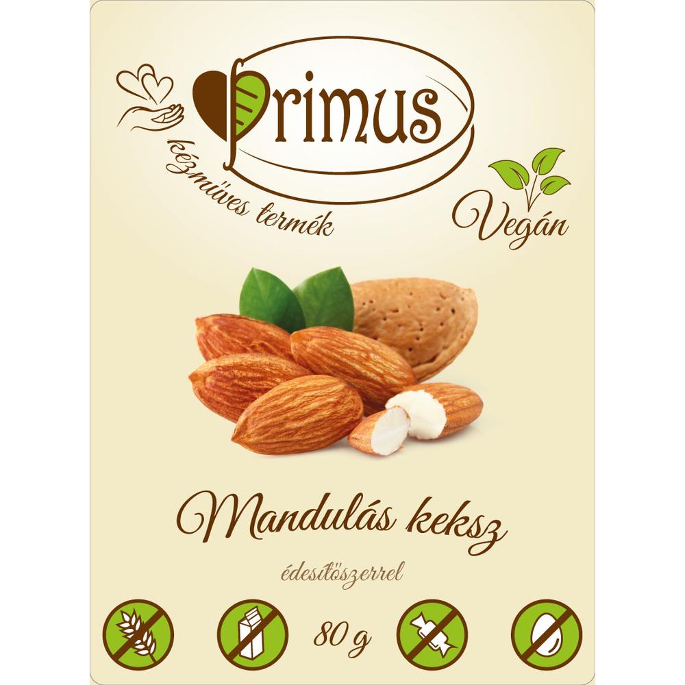 Primus paleo keksz mandulás 80 g