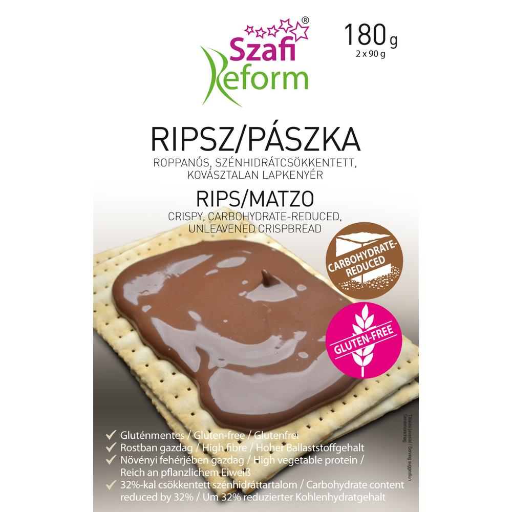 Szafi Reform Szénhidrátcsökkentett Ripsz / Pászka (gluténmentes) 180g