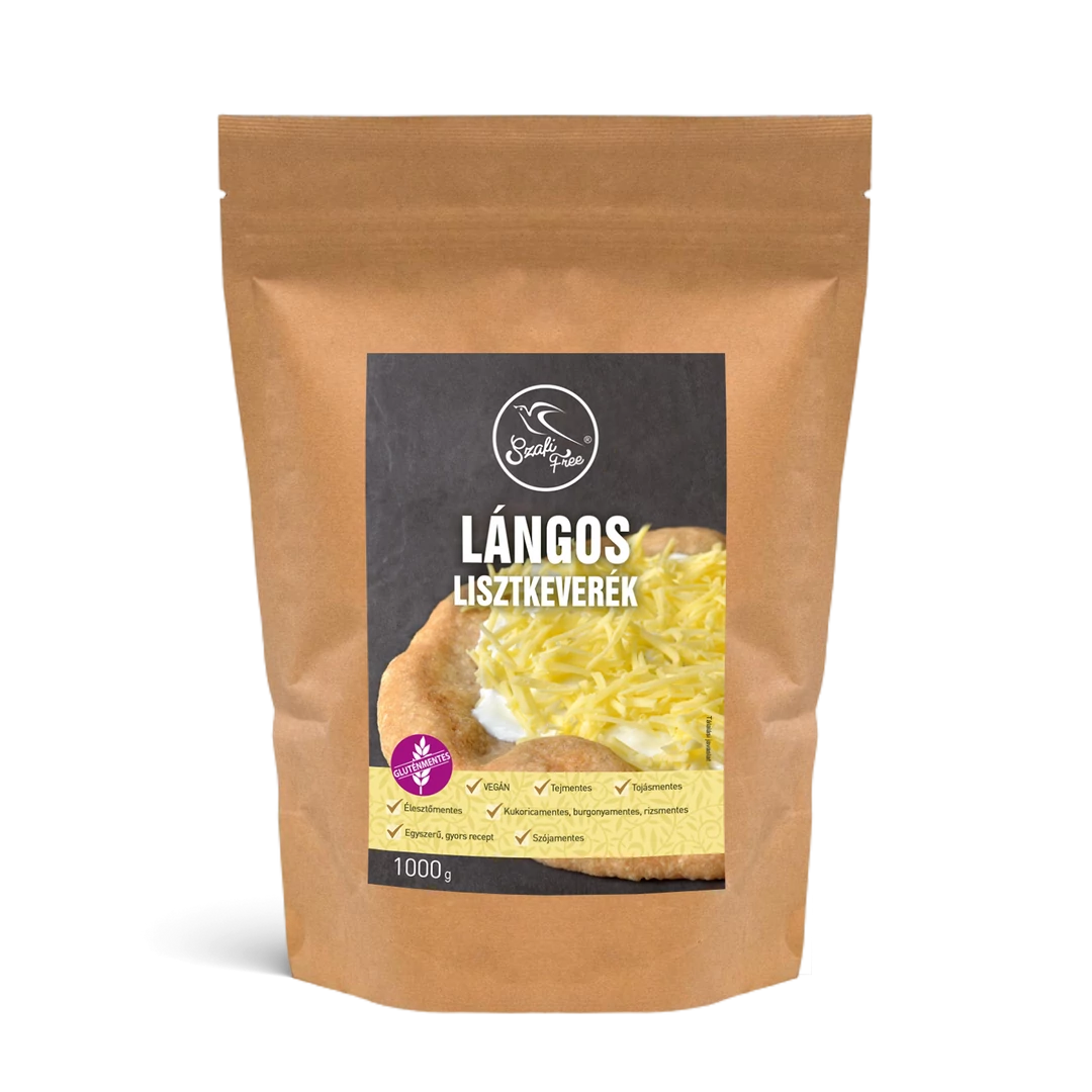 Szafi Free Lángos lisztkeverék 1000 g (gluténmentes, tejmentes, tojásmentes, maglisztmentes, élesztőmentes, vegán)