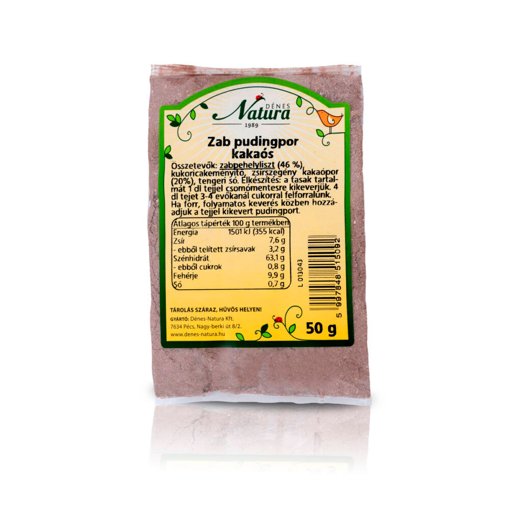 Dénes-Natura Zab pudingpor kakaós 50 g