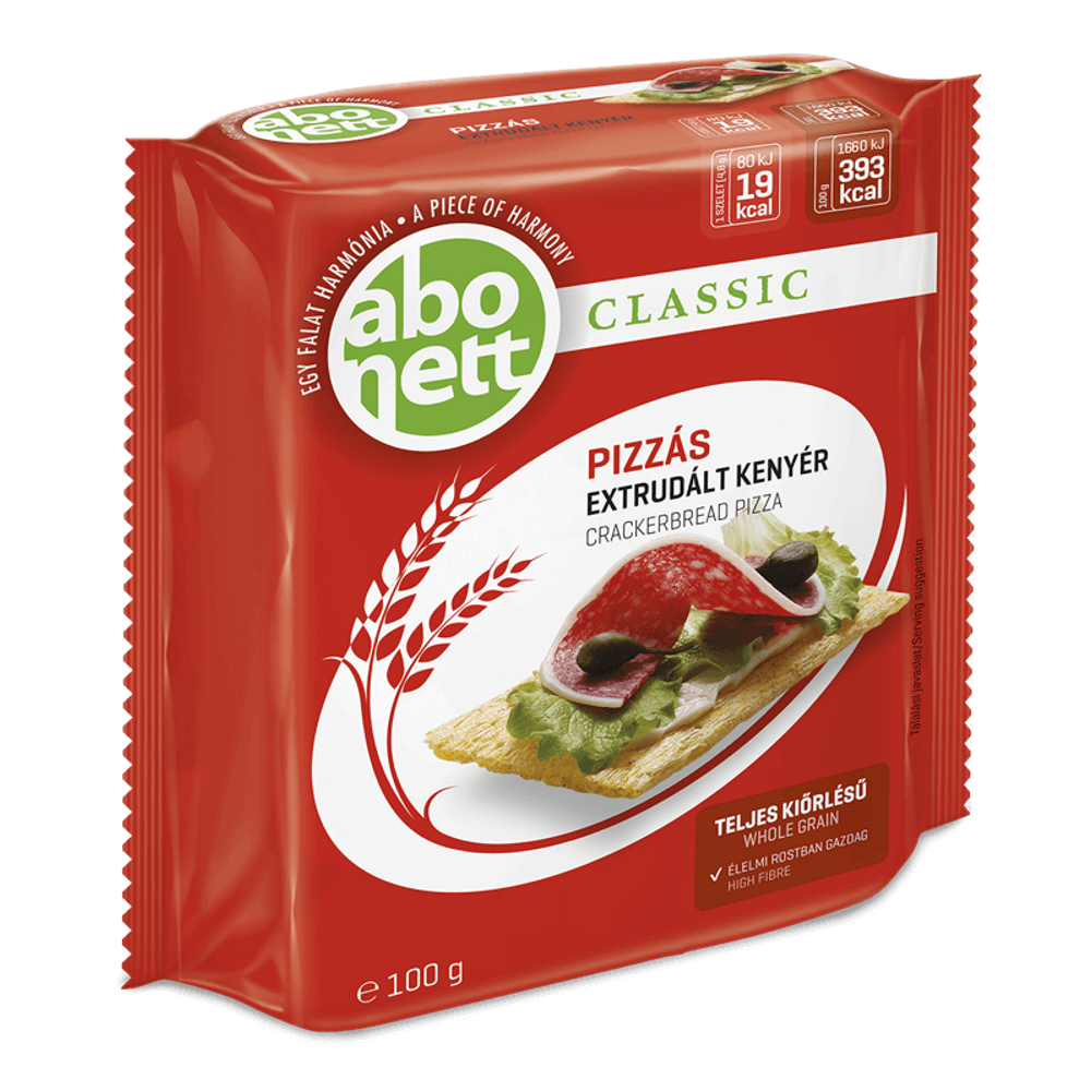 Abonett extrudált pizzás kenyér (Tojásmentes, tejmentes) 100 g
