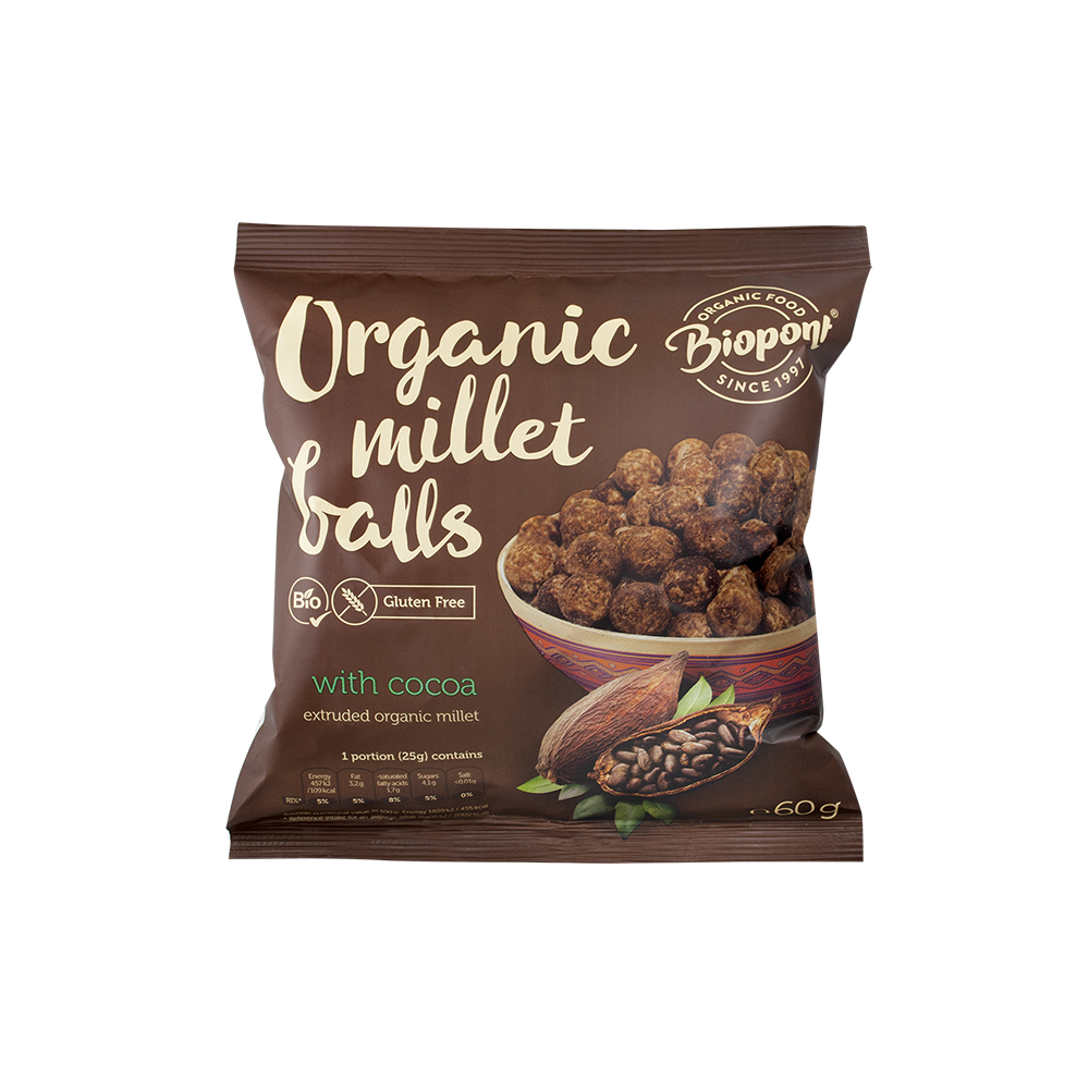Biopont Bio kölesgolyó kakaós (gluténmentes) 60 g