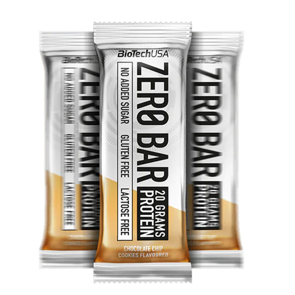 BIOTECH ZeroBar fehérje szelet chocolate chip cookies 50 g