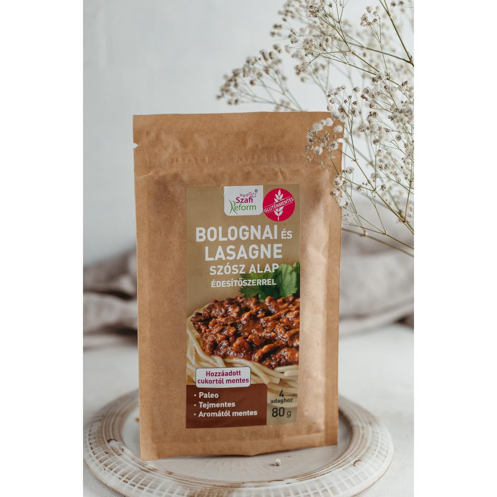 Szafi Reform bolognai és lasagne szósz alap édesítőszerrel (gluténmentes, paleo) 80 g