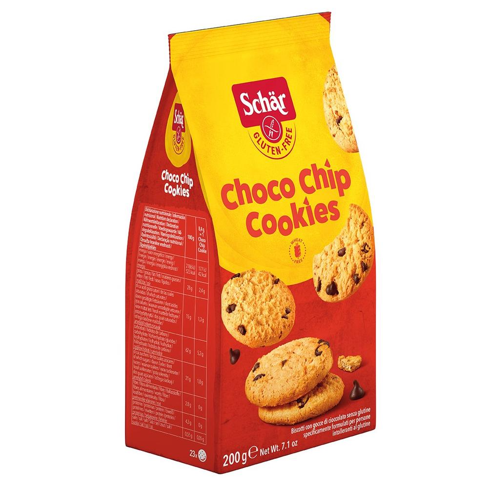 Schär Choco Chip Cookies Gluténmentes csokoládés keksz 200 g