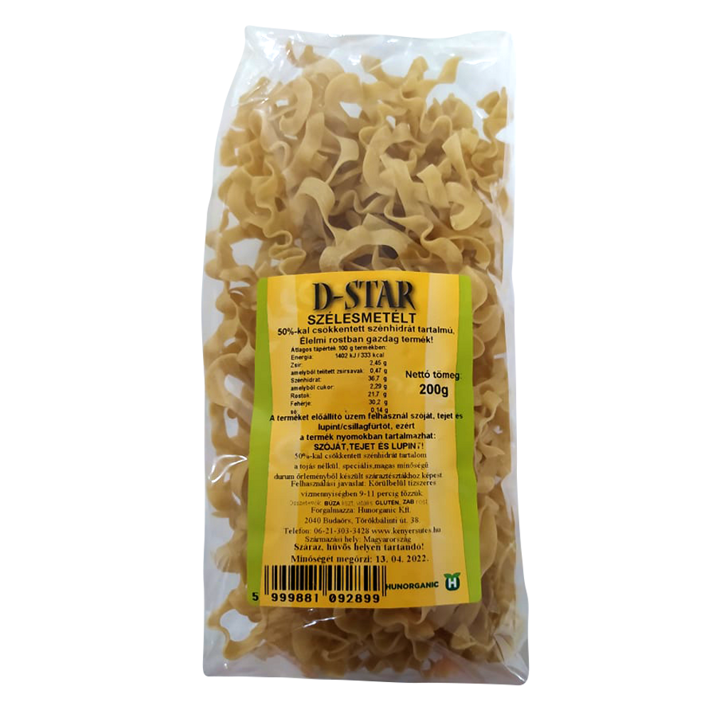 D-STAR SZÉLESMETÉLT tészta 200 g
