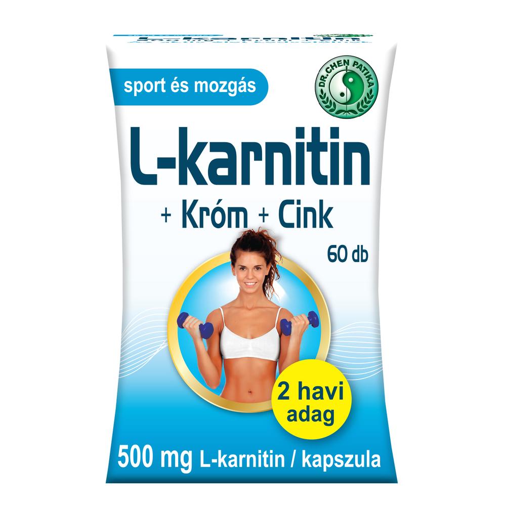 Dr. Chen L-Karnitin Króm + Cink kapszula 60db