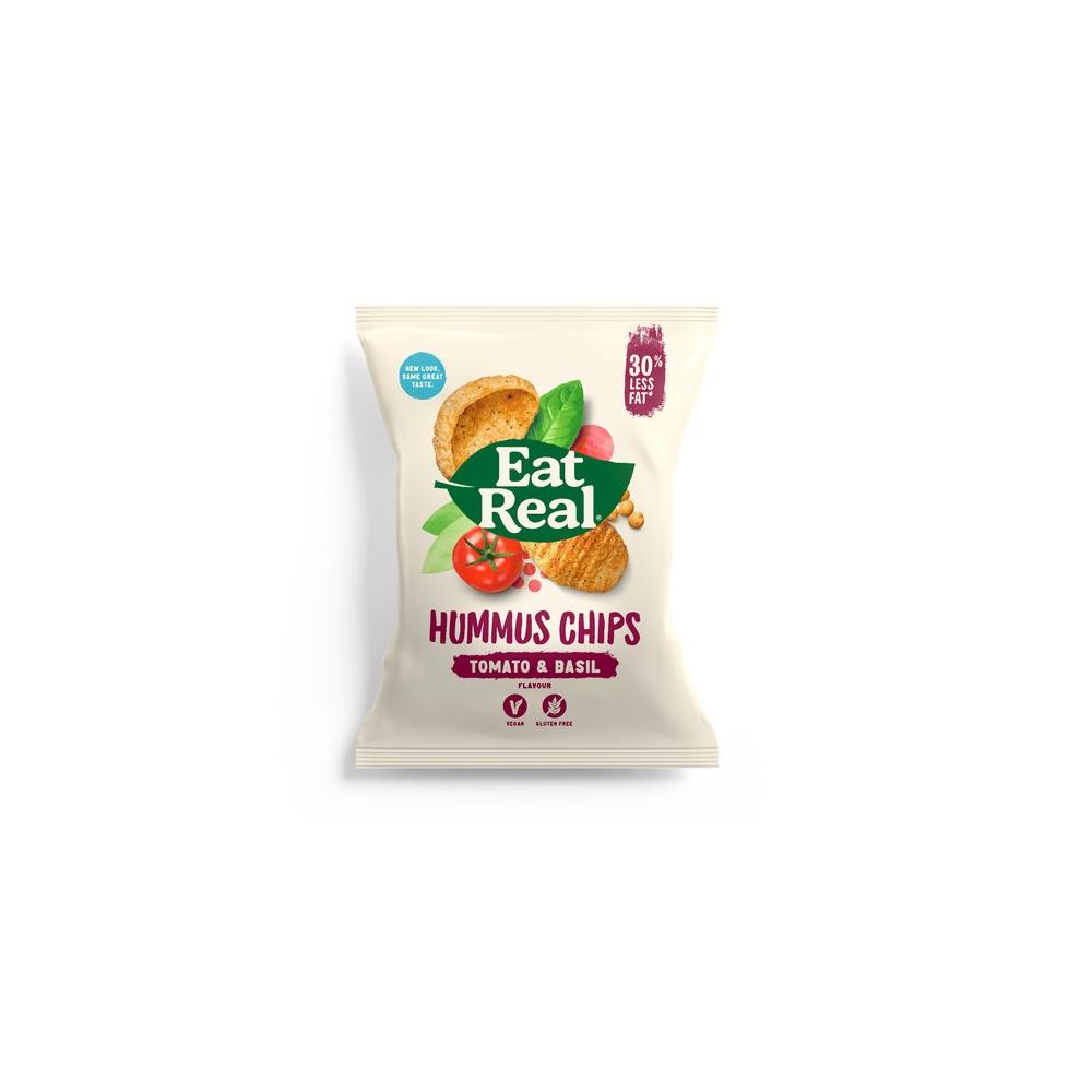Eat real lencse chips paradicsom bazsalikom 40g