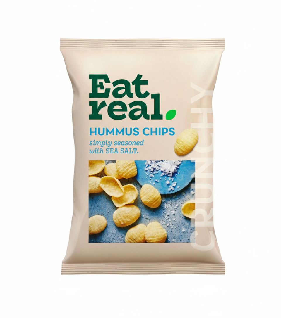 Eat real hummus chips - Sós ízû 45g (gluténmentes)
