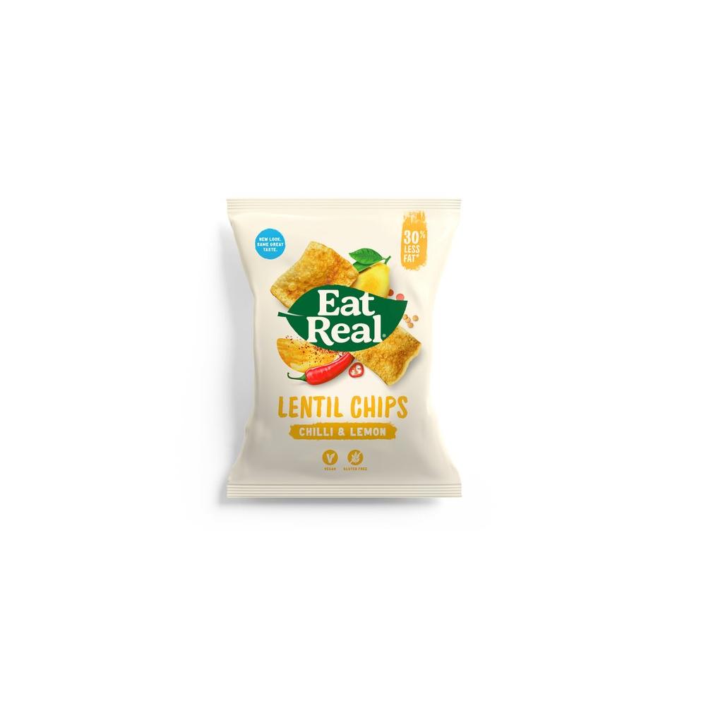 Eat real lencse chips chili-citrom 40g
