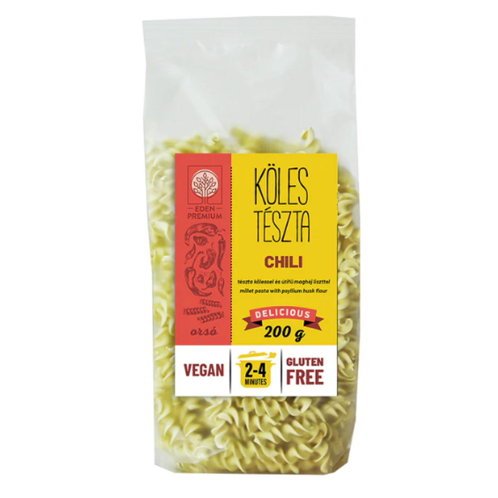 Éden Prémium kölestészta orsó chili (vegán) 200 g