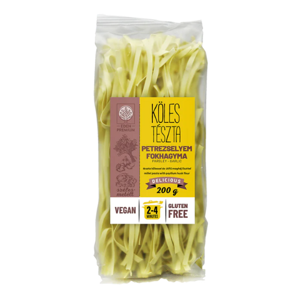 Éden Prémium kölestészta szélesmetélt petrezselyem-fokhagyma (vegán) 200g