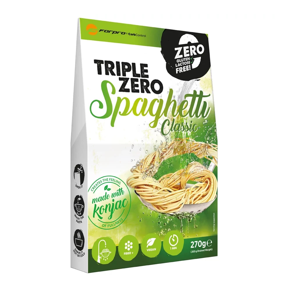 Triple Zero Spagetti natúr konjac tészta 270g
