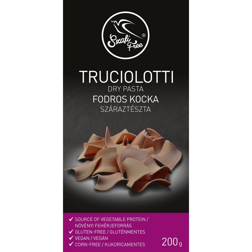 Szafi Free Fodros kocka - Truciolotti száraztészta (gluténmentes, vegán) 200g