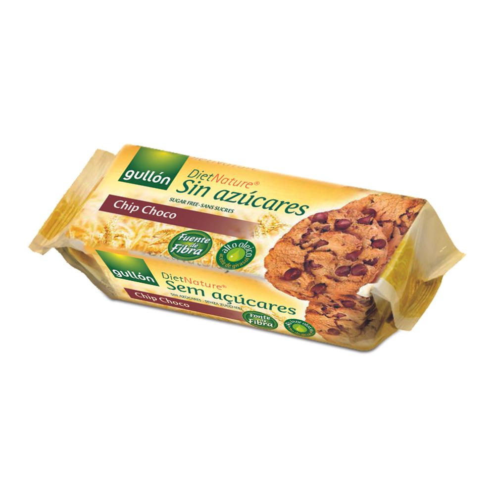 Gullon Chip Choc keksz csokoládé darabokkal (hozzáadott cukormentes) 125 g
