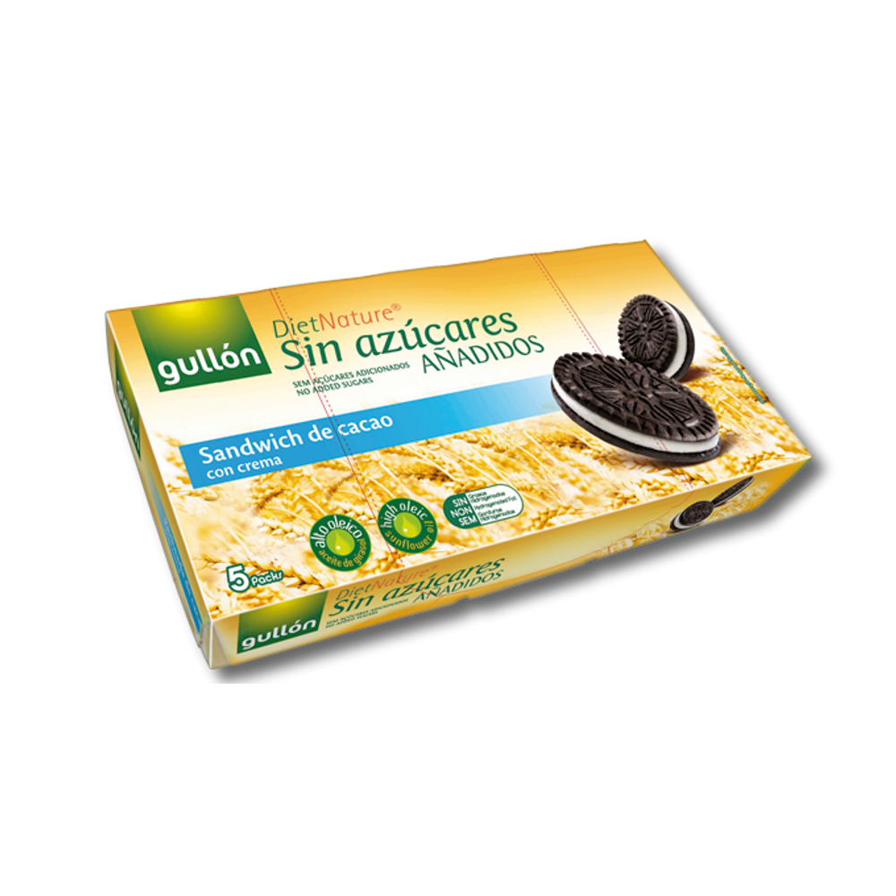 Gullon oreo ízű keksz (hozzáadott cukormentes) 210 g