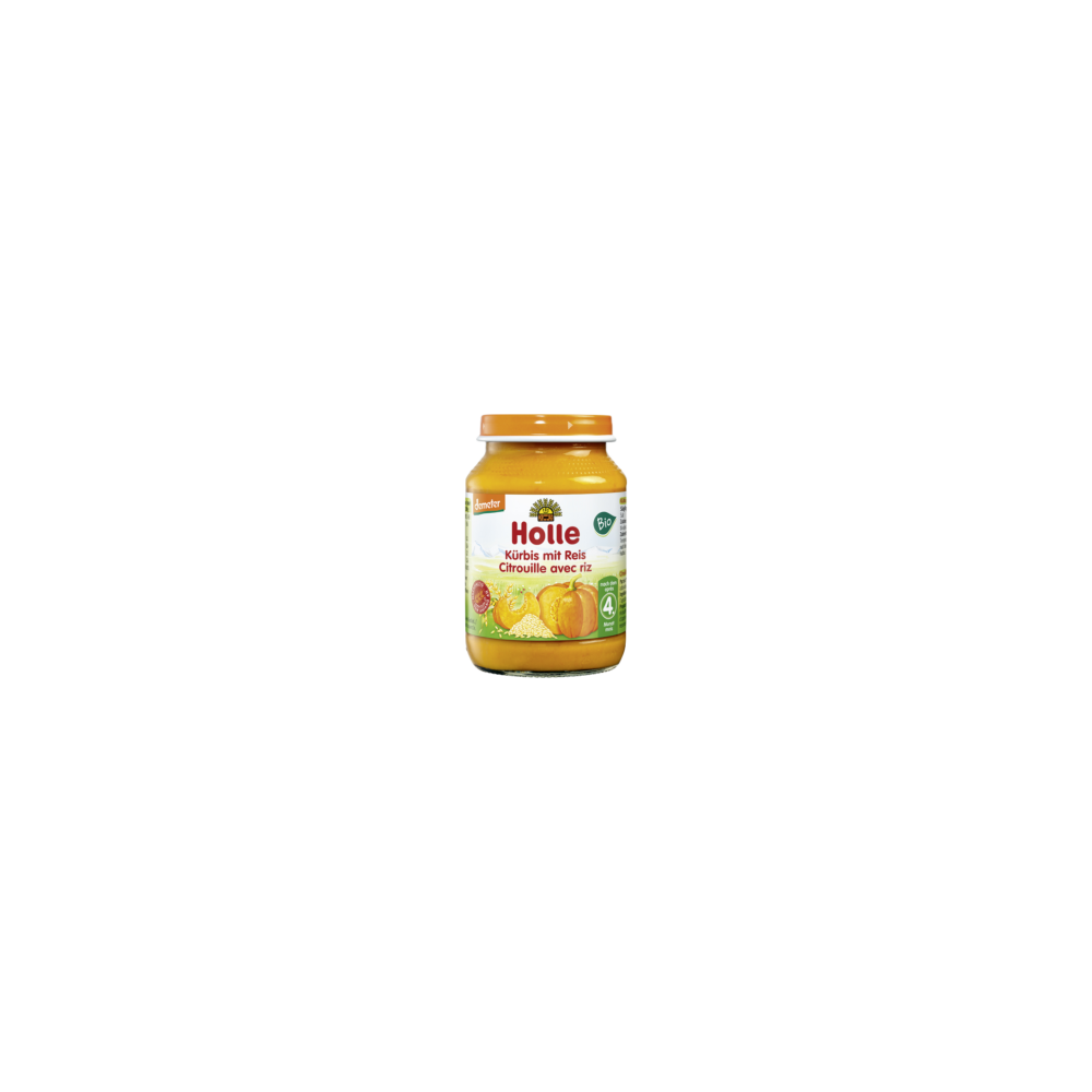 HOLLE Bio bébiétel sütőtök-rizzsel 190 g