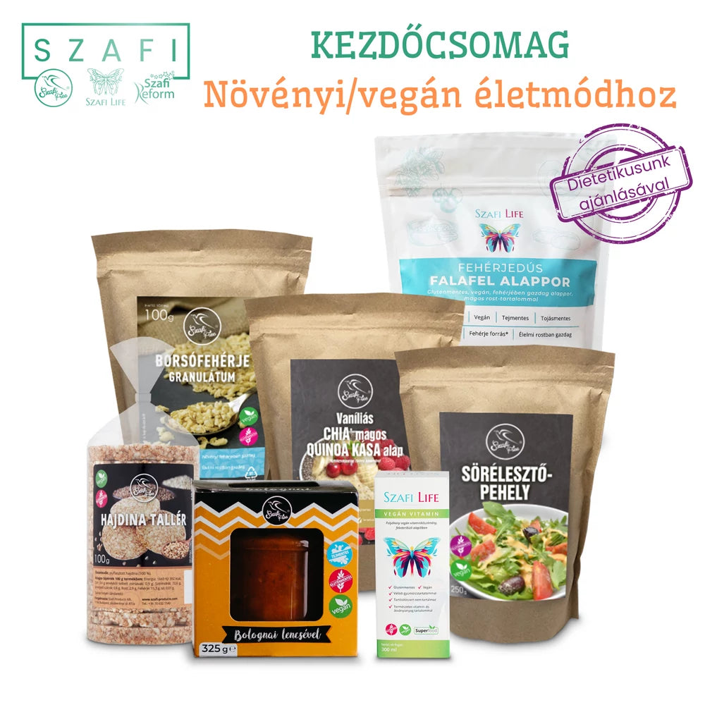 Vegán életmódváltó csomag (gluténmentes termékekkel)