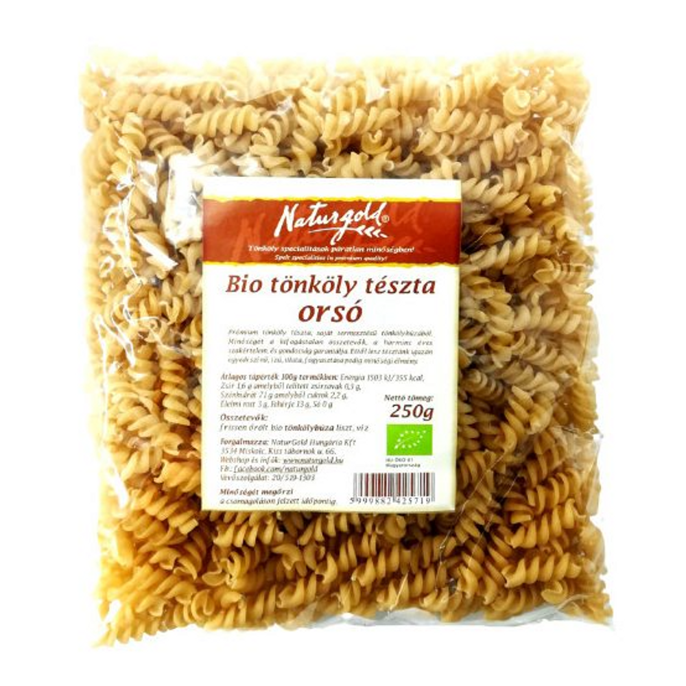 Naturgold Bio tönkölyliszt tészta orsó (tojásmentes) 250 g