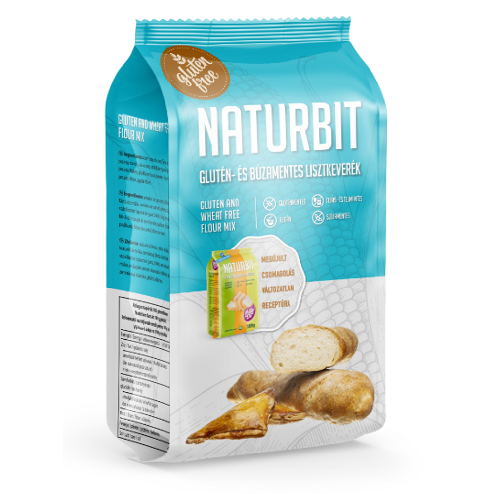 Naturbit glutén és búzamentes lisztkeverék (Tojás, Tej, Szójamentes) 1 kg