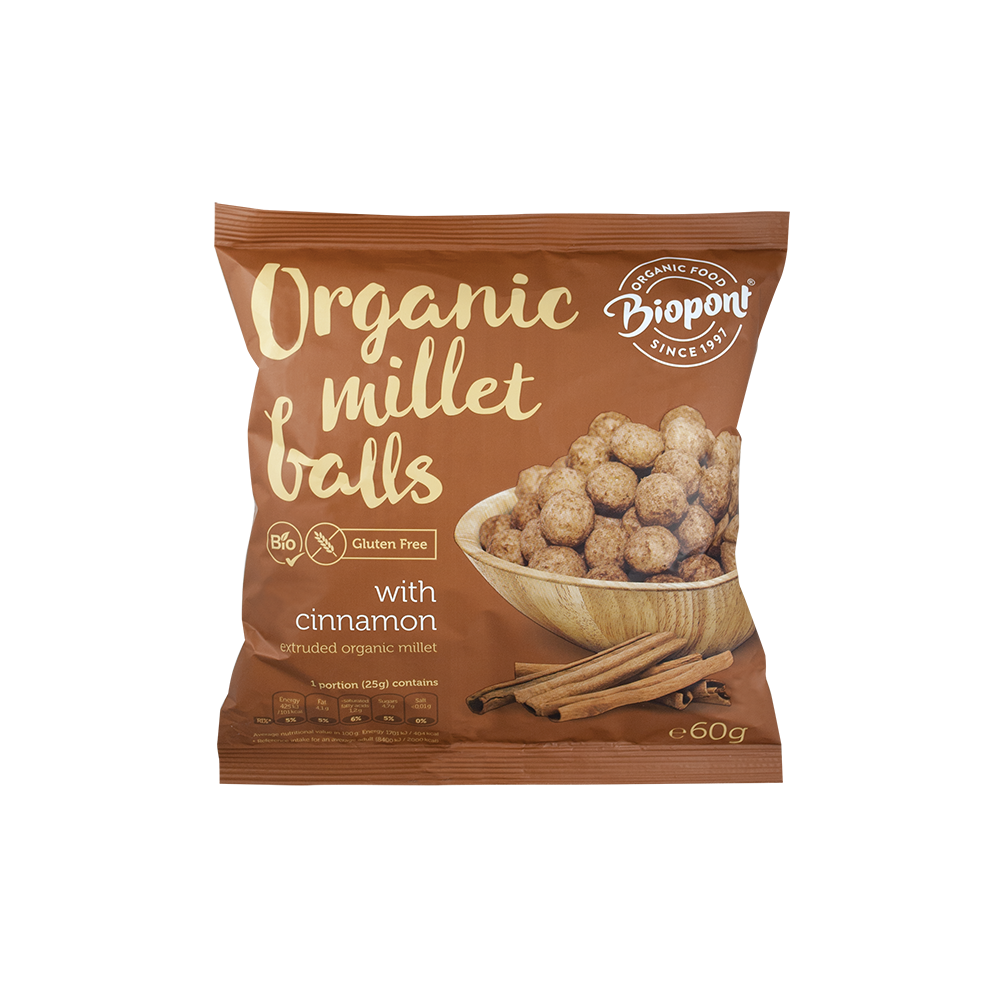 Biopont Bio kölesgolyó fahéjas (gluténmentes) 60 g