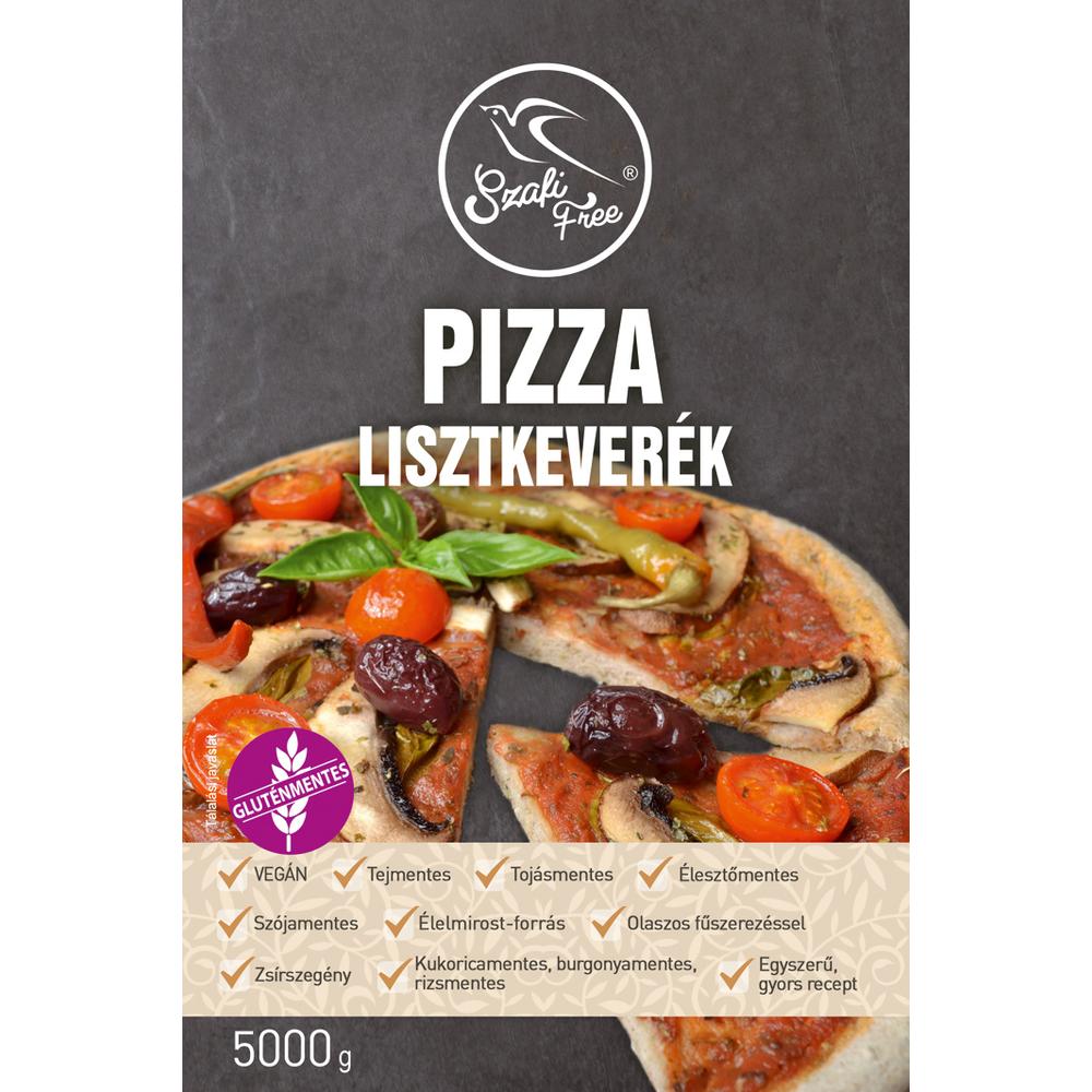 Szafi Free Pizza lisztkeverék 5000 g (gluténmentes, tejmentes, tojásmentes, maglisztmentes, zsírszegény, vegán)