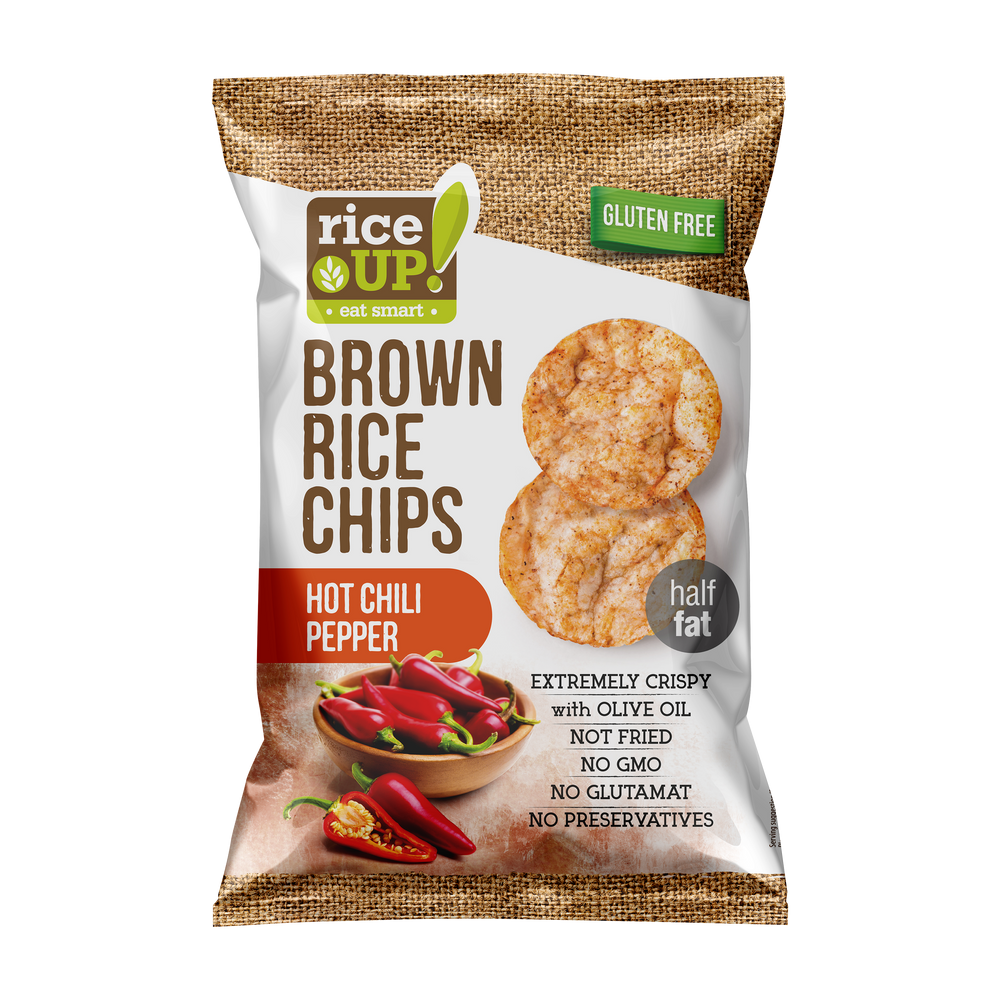 Rice Up Chips csípős csili ízű 60g