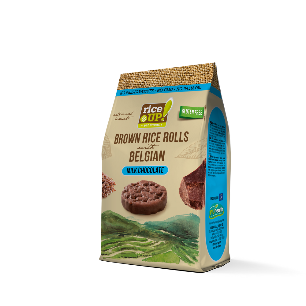 Rice Up Tejcsokoládés barna rizs snack 50g