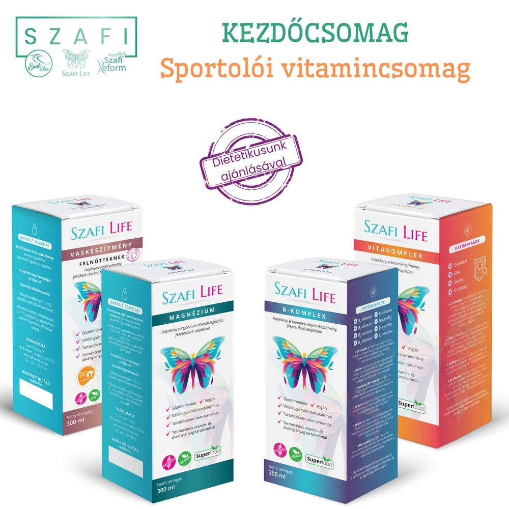 Sportolói vitamincsomag (gluténmentes termékekkel)