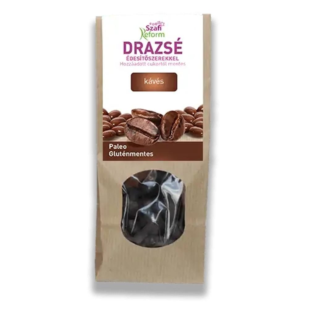 Szafi Reform Kávés drazsé kakaós bevonattal, édesítőszerekkel (gluténmentes, paleo) 100 g