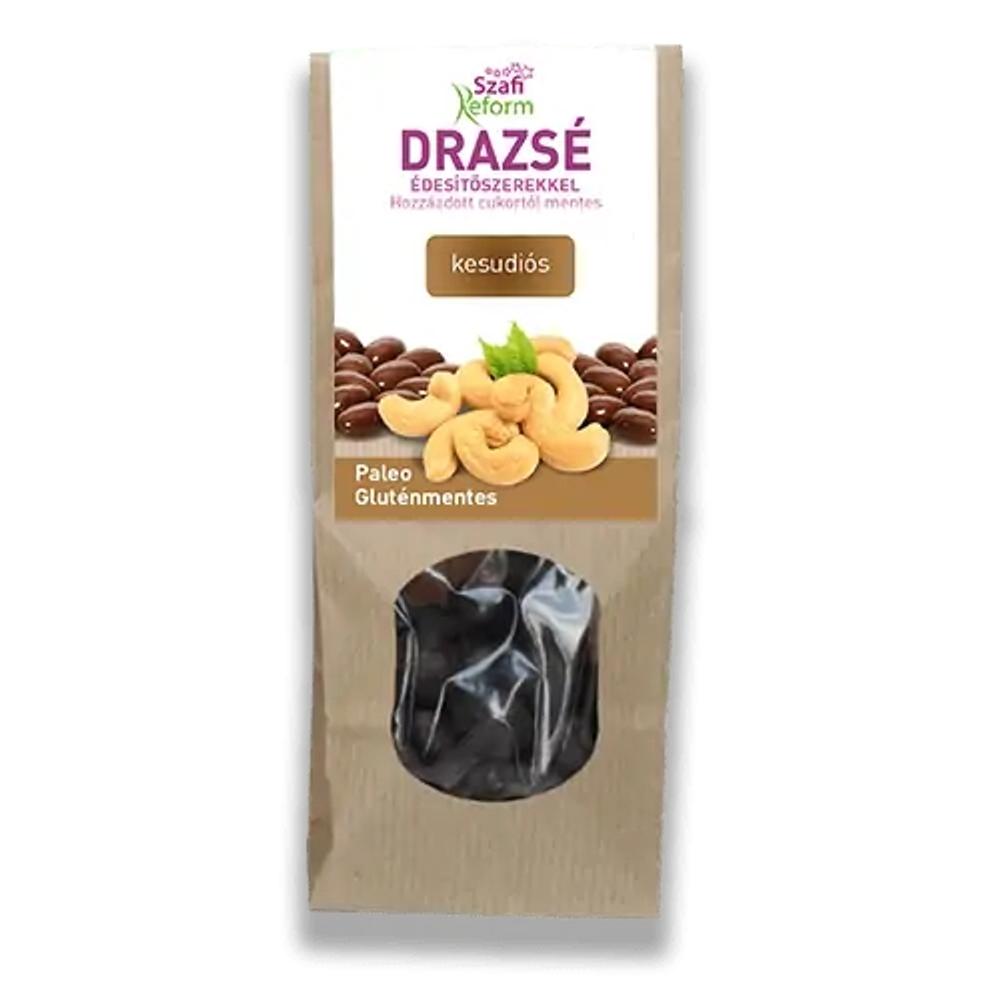 Szafi Reform Kesudiós drazsé kakaós bevonattal, édesítőszerekkel (gluténmentes, paleo) 100 g