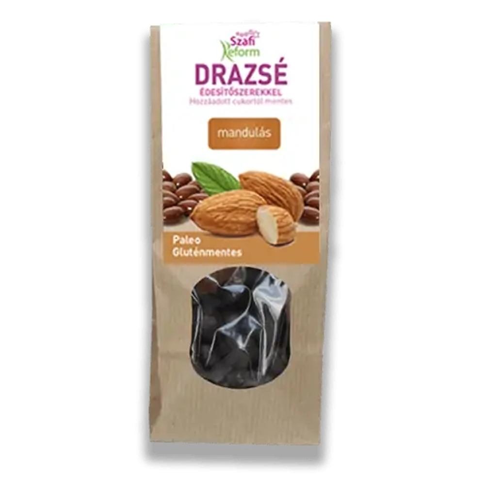Szafi Reform Mandulás drazsé kakaós bevonattal, édesítőszerekkel (gluténmentes, paleo) 100 g