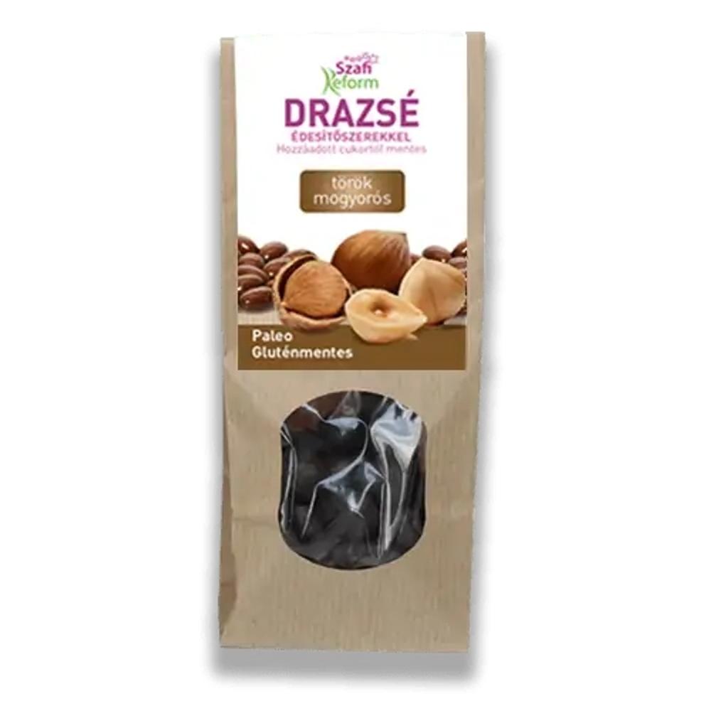 Szafi Reform Törökmogyorós drazsé kakaós bevonattal, édesítőszerekkel (gluténmentes, paleo) 100 g