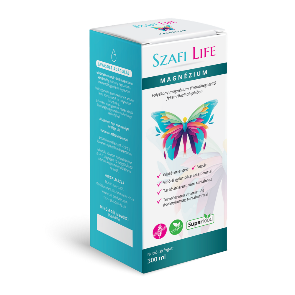 Szafi Life Magnézium 300 ml (gluténmentes)