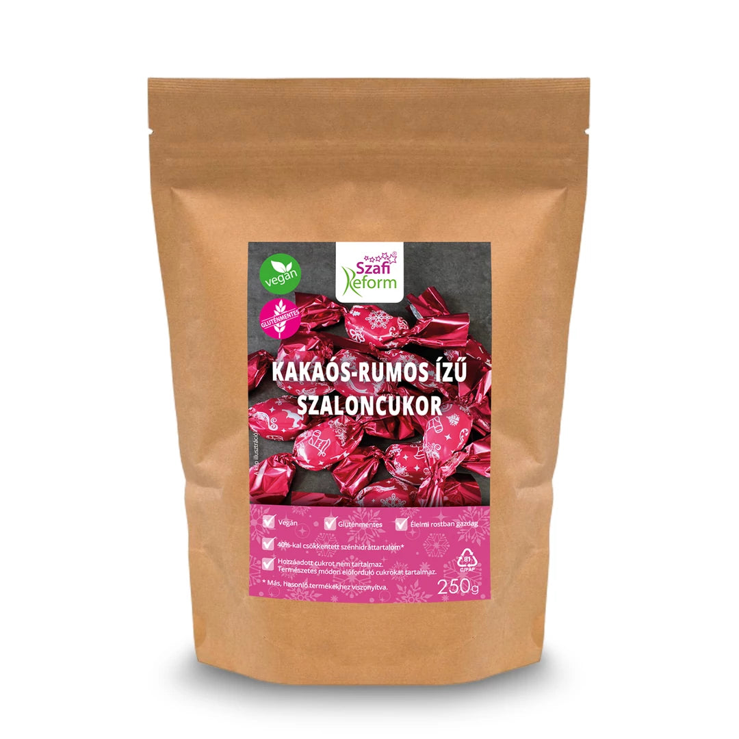 Szafi Reform Kakaós-rumos ízű szaloncukor 250g