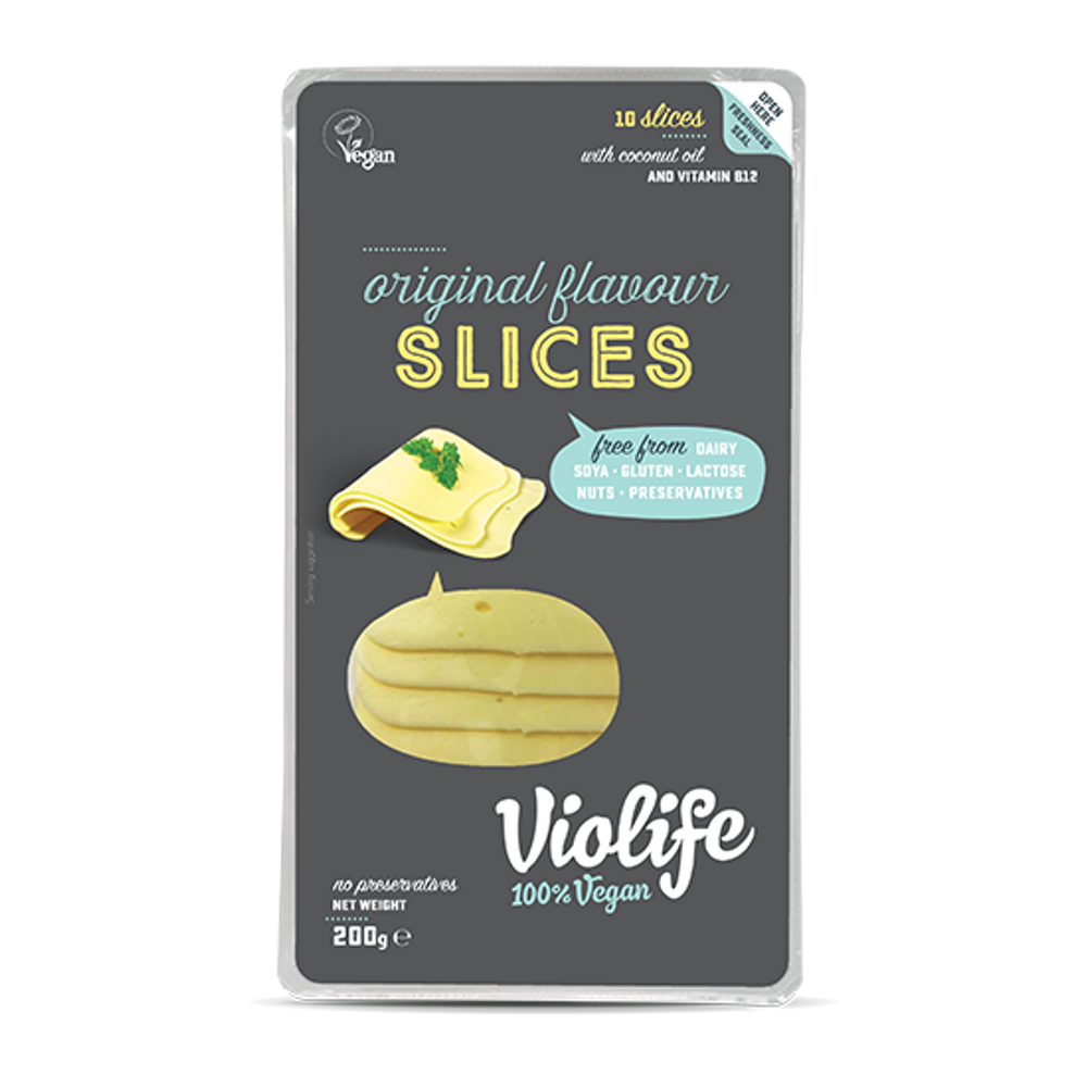 Violife vegán natúr szeletek 200g