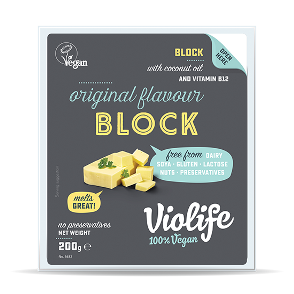 Violife vegán natúr tömb 200g