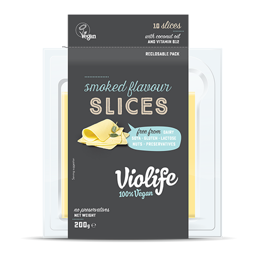Violife vegán füstölt ízesítésű szeletek 200g