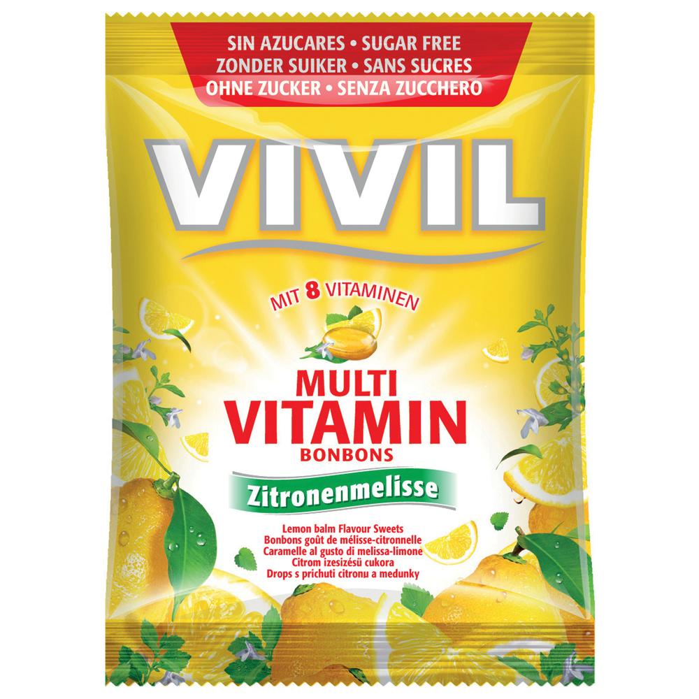 Vivil multivitamin lemon hozzáadott cukormentes cukorka 60 g