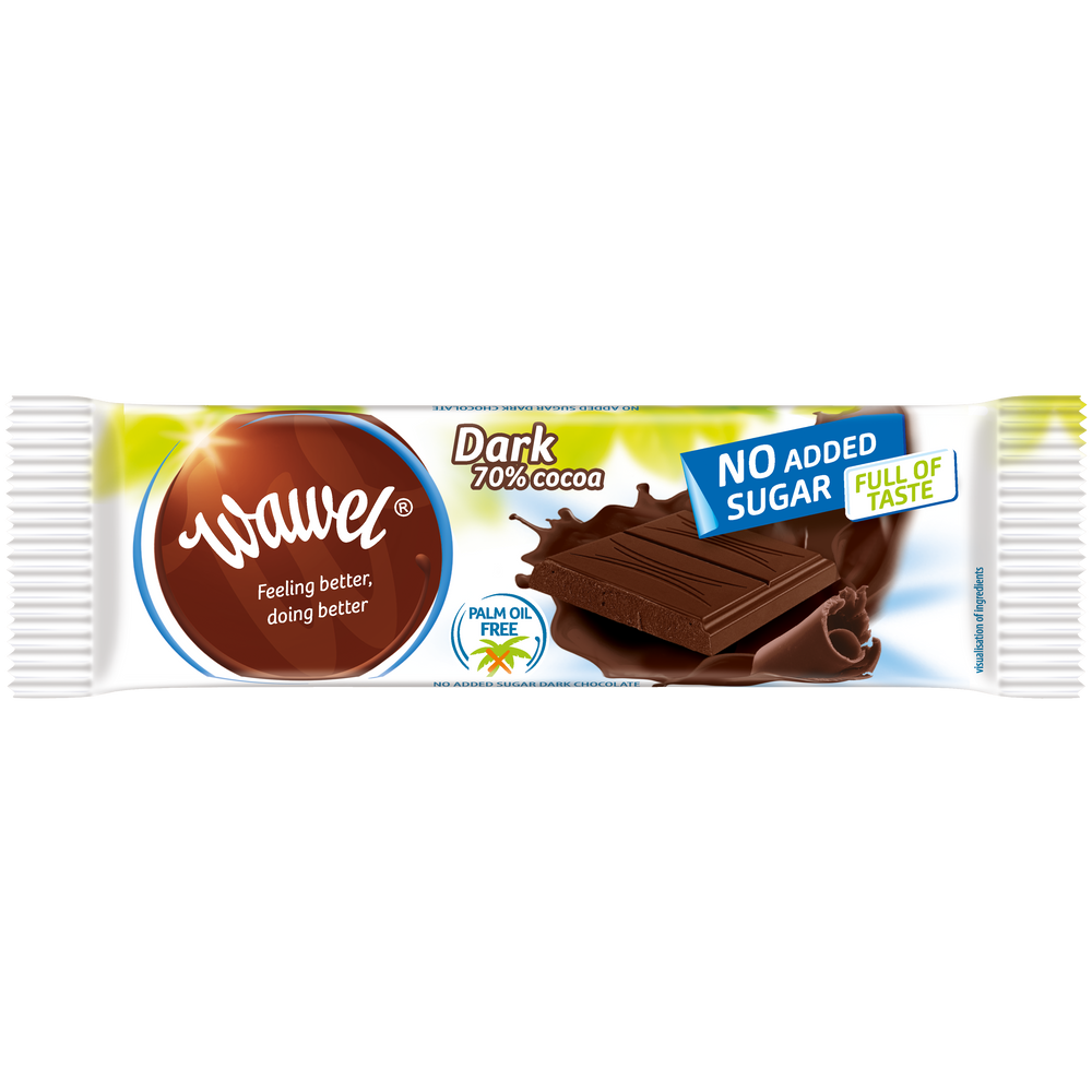 Wawel HOZZÁADOTT CUKORMENTES étcsokoládé 70% 30g