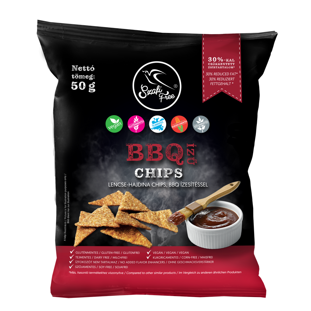 Szafi Free BBQ ízű chips (gluténmentes) 50g
