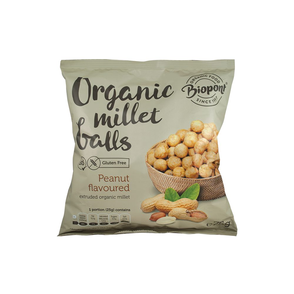 Biopont Bio kölesgolyó földimogyorós (gluténmentes) 75 g
