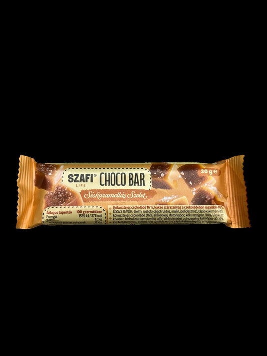 Szafi Life Choco bar Sóskaramellás szelet 30g (gluténmentes)