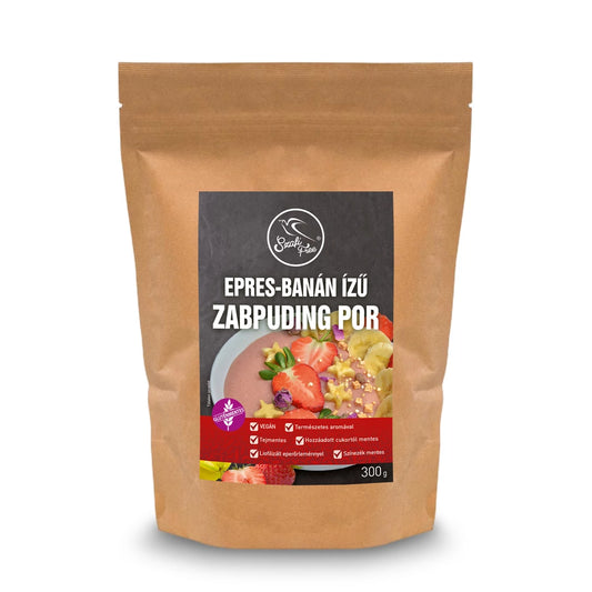 Szafi Free epres-banán ízű zabpuding por (gluténmentes, tejmentes) 300 g