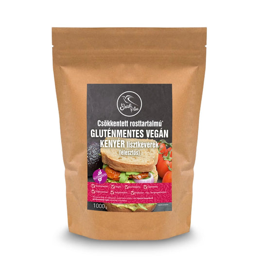 Szafi Free csökkentett rosttartalmú gluténmentes vegán kenyér lisztkeverék (élesztős kenyérhez) 1000 g
