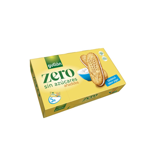 Gullon Joghurt ízesítésű reggeli szendvics keksz (hozzáadott cukormentes) 220 g