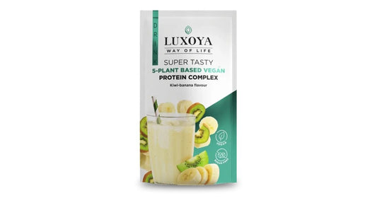 Luxoya Plant based vegán Protein komplex kivi-banán ízű italpor 30g